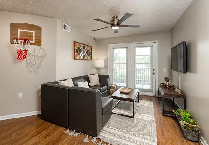 furnished living space